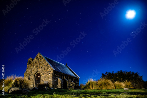 moon and church
