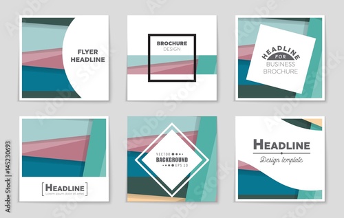 Abstract vector layout background set. For art template design, list, front page, mockup brochure theme style, banner, idea, cover, booklet, print, flyer, book, blank, card, ad, sign, sheet,, a4