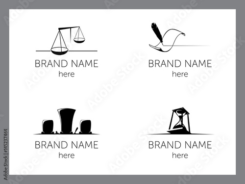 Legal icons for company logo