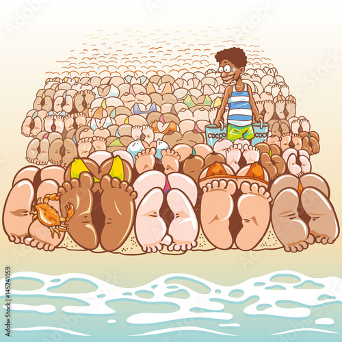 Women tanning on the beach
