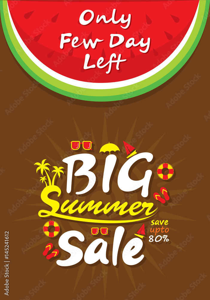 big summer sale heading banner or poster design big summer sale heading banner or poster design