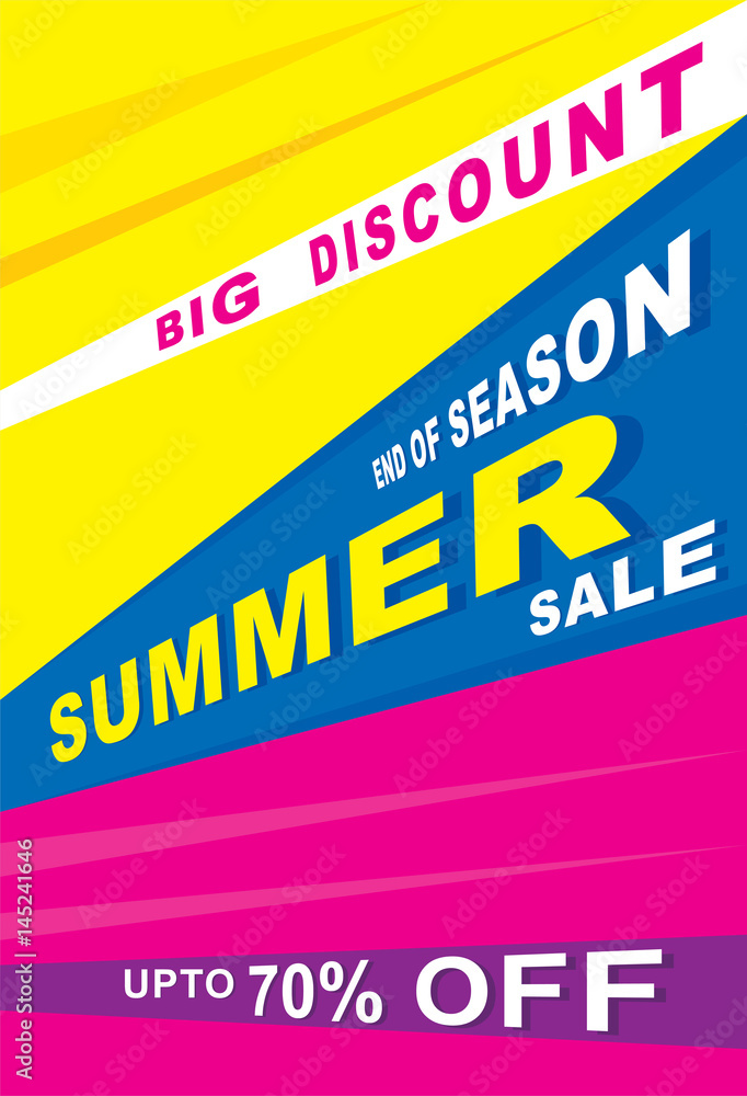 big summer fashion sale banner design