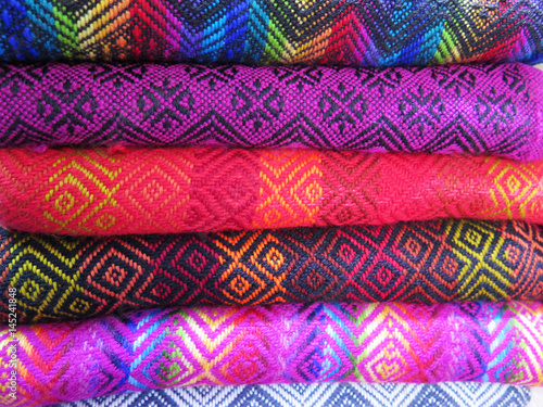 Peruvian hand made woolen fabric