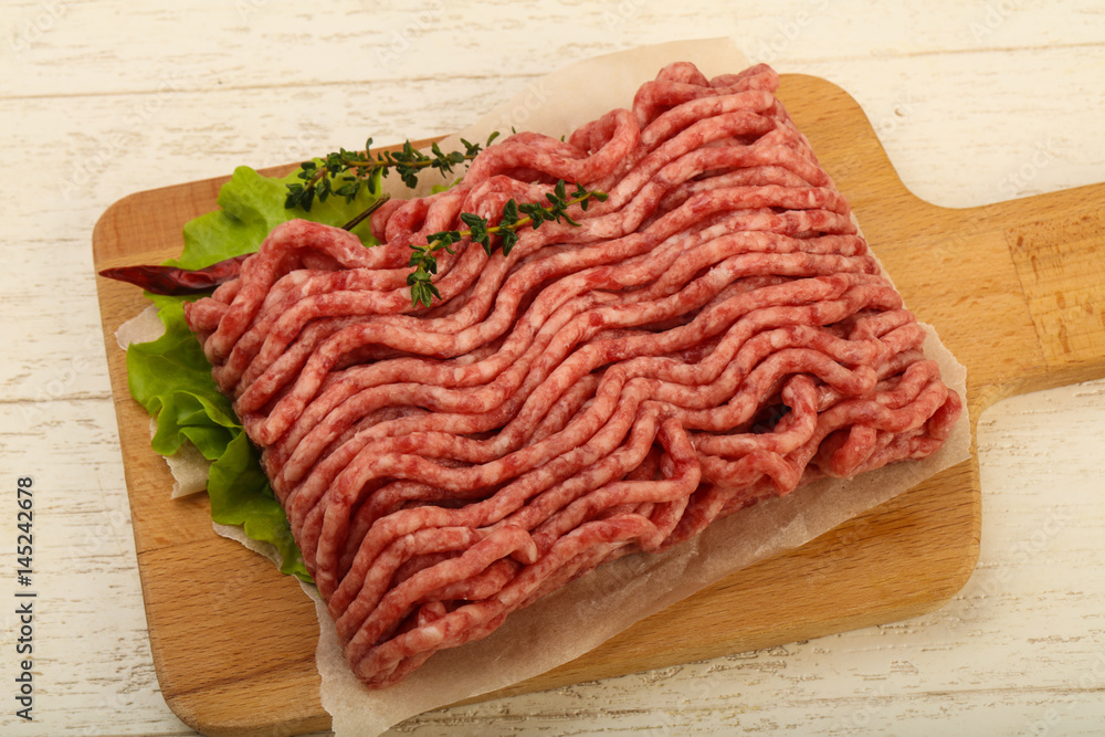 Raw minced beef meat Raw minced beef meat