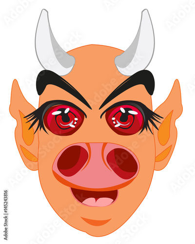 Head line with horn