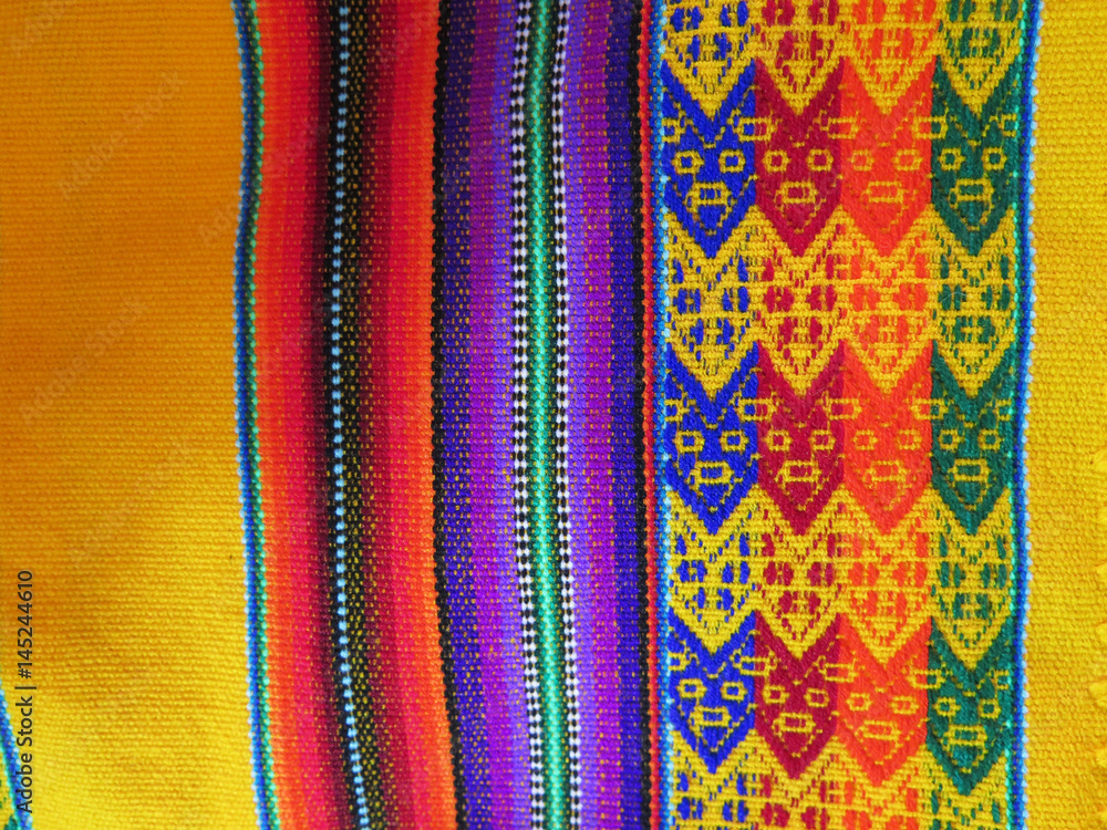 Peruvian hand made woolen fabric Peruvian hand made woolen fabric
