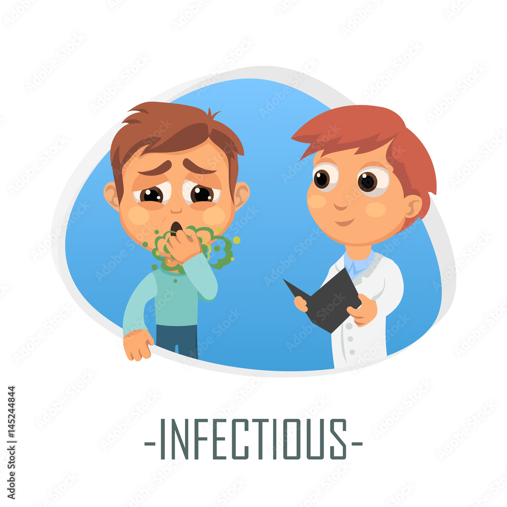 Infectious medical concept. Vector illustration. Infectious medical concept. Vector illustration.