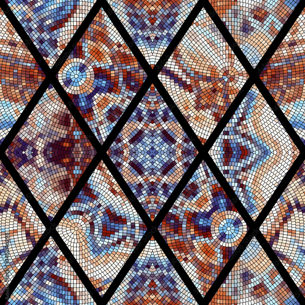 Seamless mosaic pattern Seamless mosaic pattern
