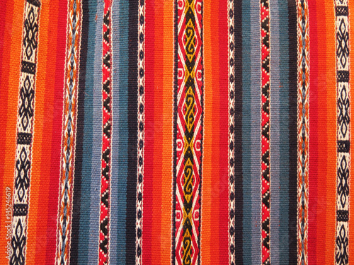 Peruvian hand made woolen fabric