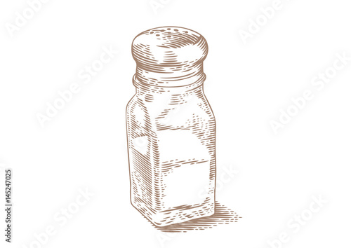 Glass salt shaker