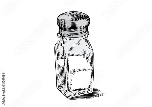Glass salt shaker
