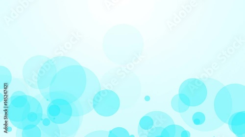 fllying blue bubbles abstract background photo