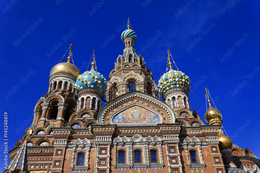 Cathedral of the Resurrection of Christ in Saint Petersburg, Russia. Church of the Savior on Blood.