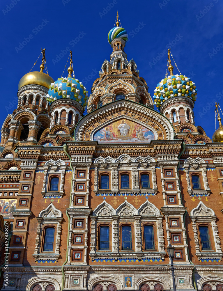 Cathedral of the Resurrection of Christ in Saint Petersburg, Russia. Church of the Savior on Blood.
