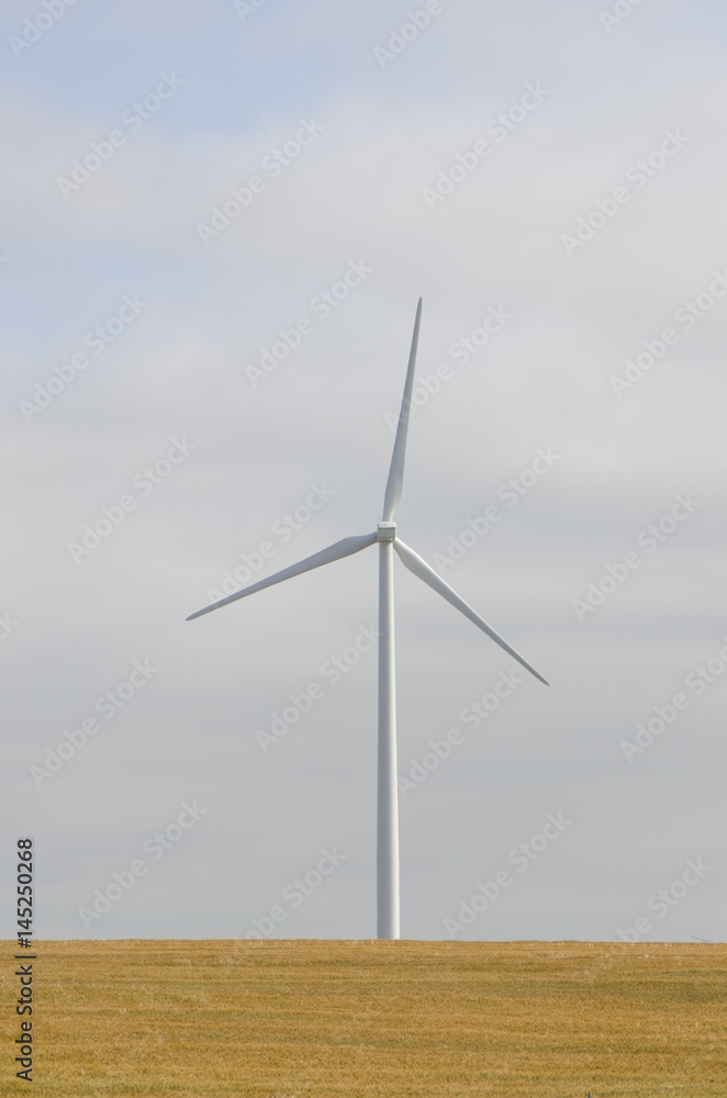 Fototapeta premium New Wind Turbine on a Wind Farm