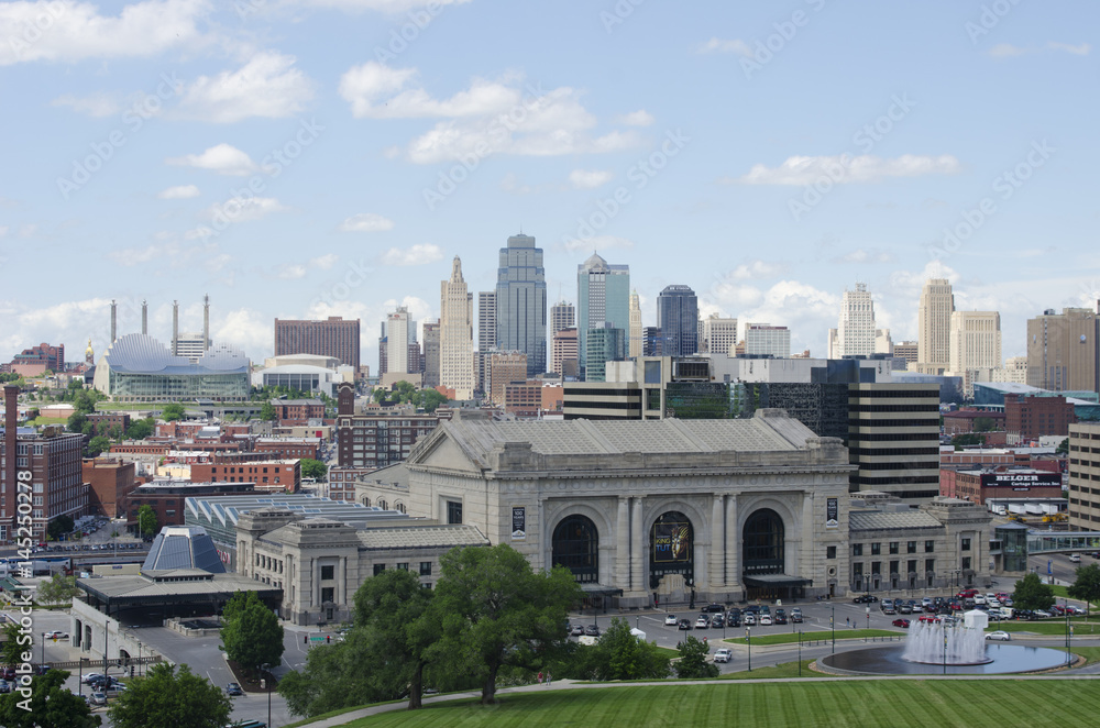 Downtown Kansas City, Missouri in Summer