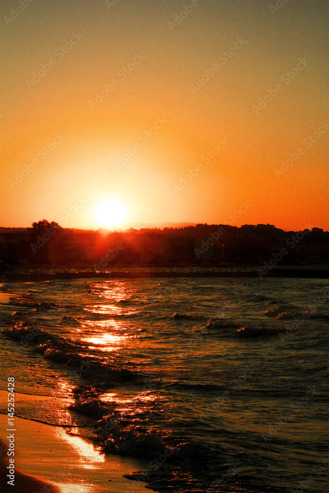 Naklejka premium Sunset