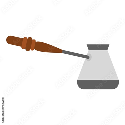 Turkish coffee pot icon isolated