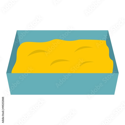 Cat toilet icon isolated