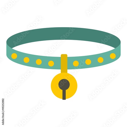 Cat collar icon isolated