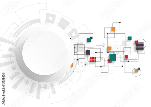 Network color technology communication background