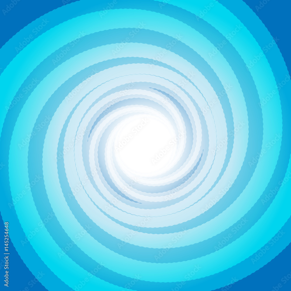 Obraz premium Colorful Blue swirling cyclone background with space for text in center for abstract design concept