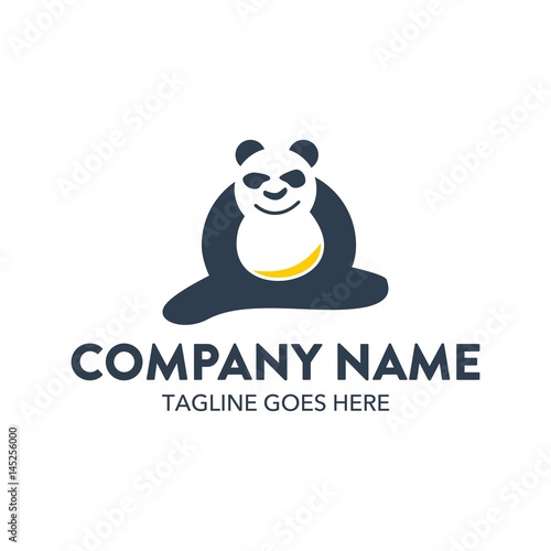 Fototapeta Naklejka Na Ścianę i Meble -  Unique Panda Logo