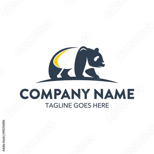 Fototapeta Naklejka Na Ścianę i Meble -  Unique Panda Logo
