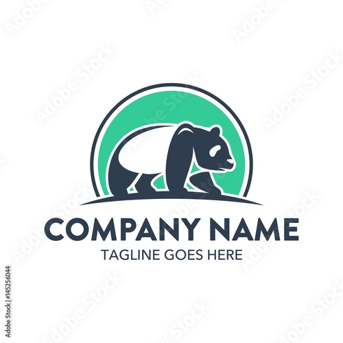 Fototapeta Naklejka Na Ścianę i Meble -  Unique Panda Logo