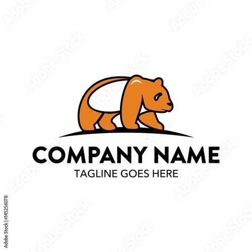 Fototapeta Naklejka Na Ścianę i Meble -  Unique Panda Logo