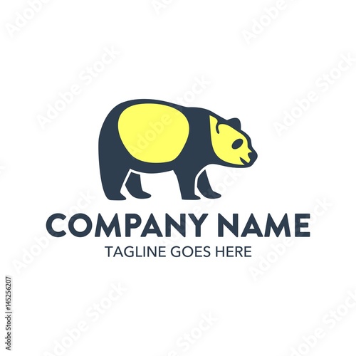 Fototapeta Naklejka Na Ścianę i Meble -  Unique Panda Logo