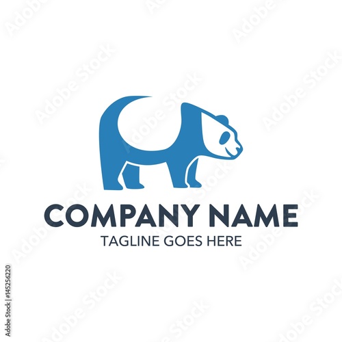 Fototapeta Naklejka Na Ścianę i Meble -  Unique Panda Logo