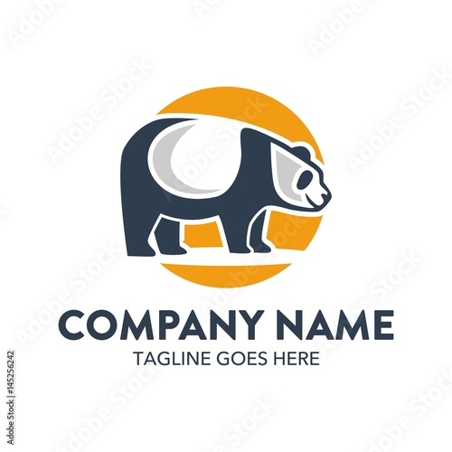 Fototapeta Naklejka Na Ścianę i Meble -  Unique Panda Logo