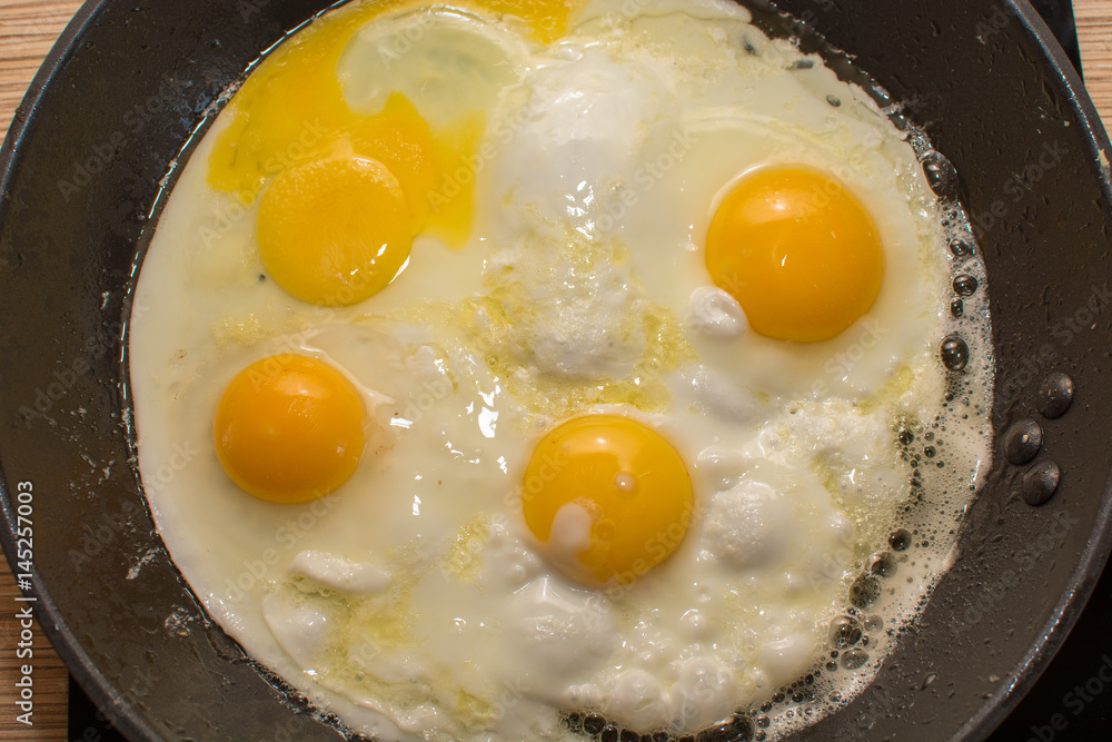 fried eggs with fresh fried eggs with fresh