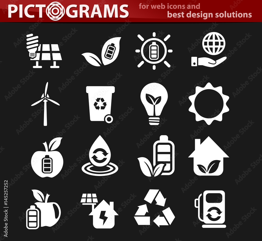alternative energy icon set alternative energy icon set