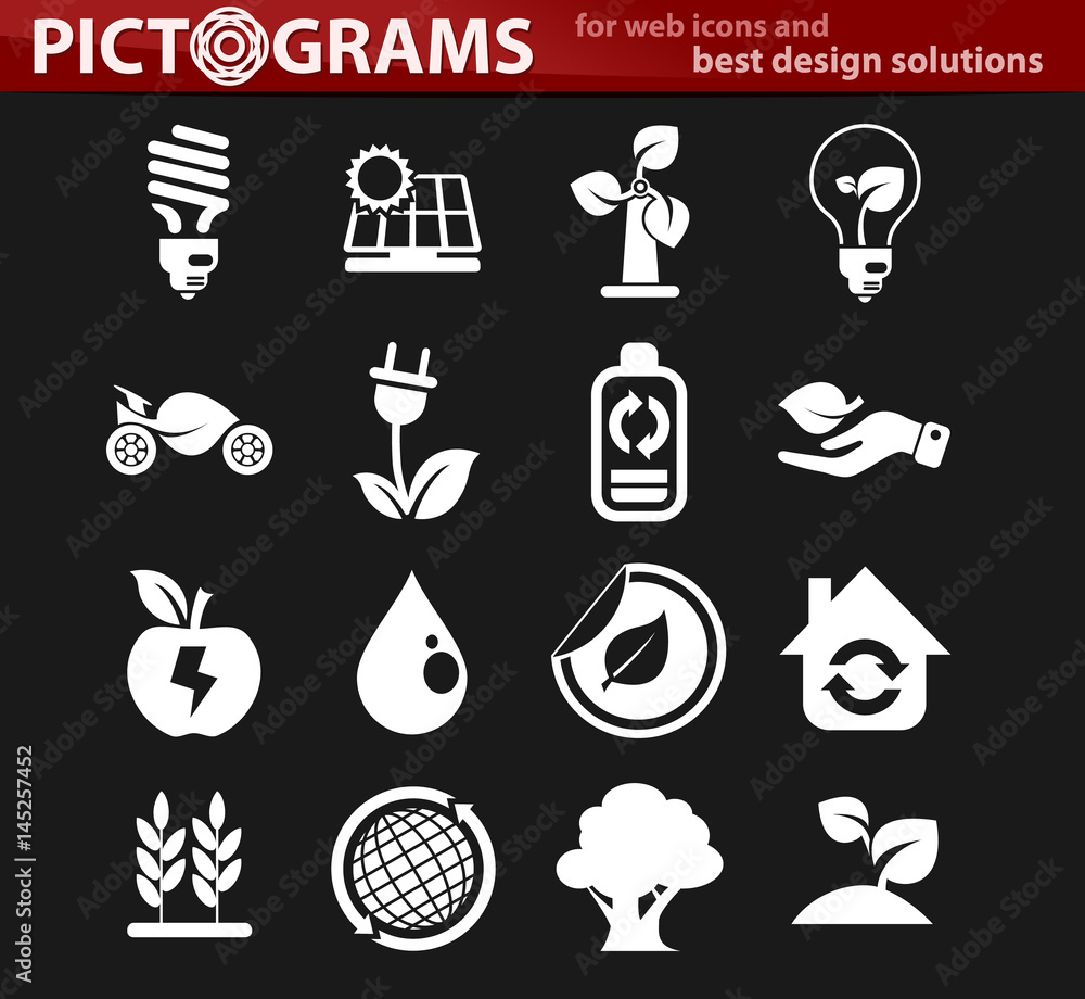 alternative energy icon set alternative energy icon set