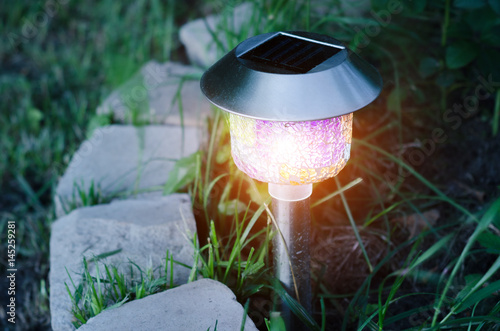 garden lights with solar battery