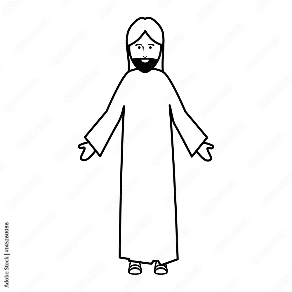 jesuschrist avatar character icon vector illustration design jesuschrist avatar character icon vector illustration design