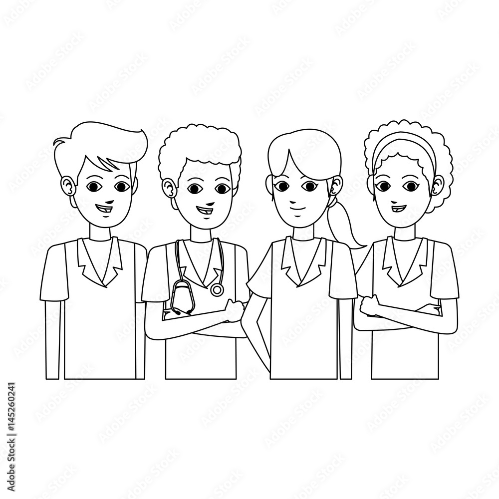group of medical doctors icon image vector illustration design group of medical doctors icon image vector illustration design