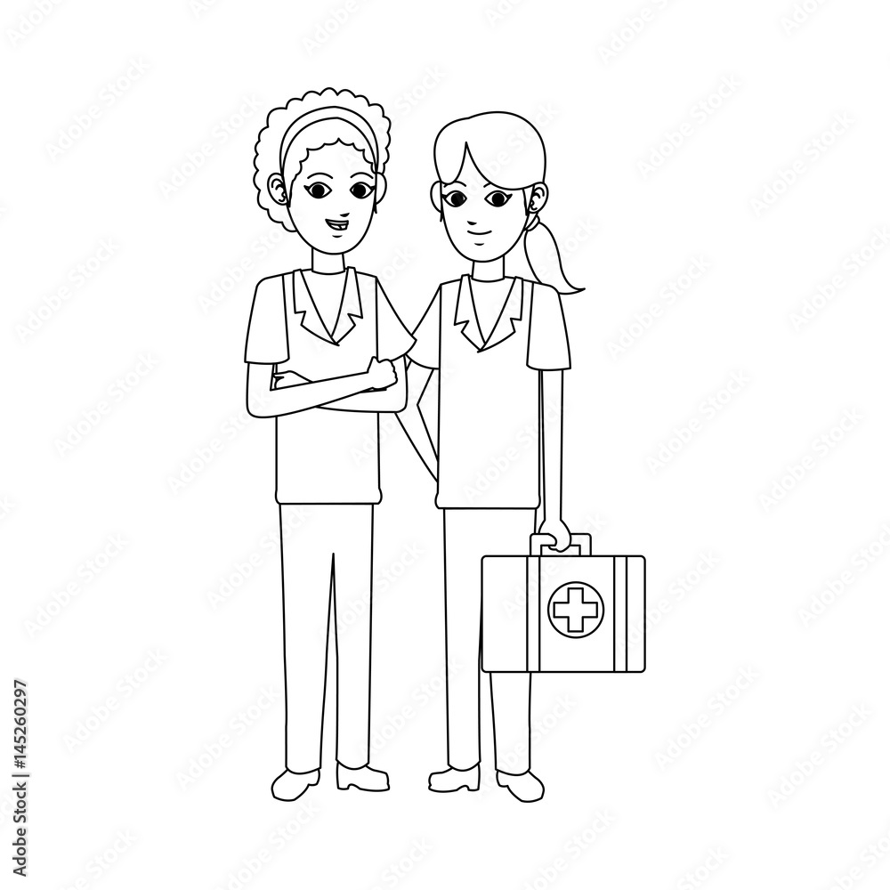 female medical doctor icon image vector illustration design 