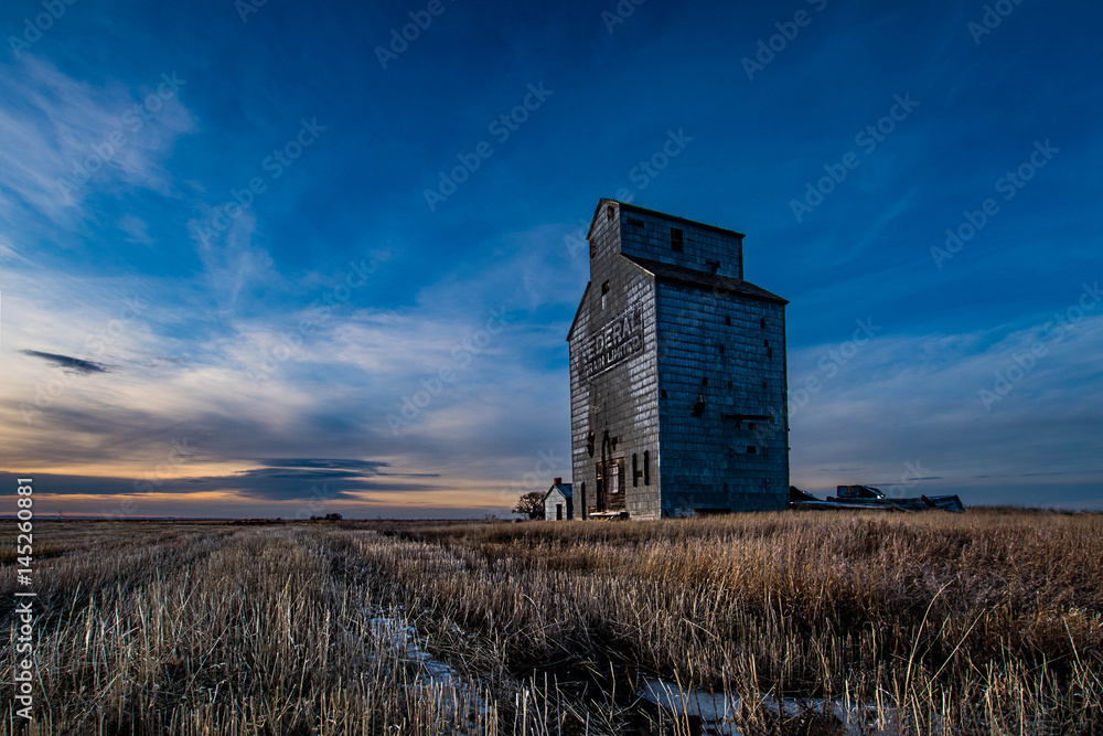 Grain Elevators on the Prairies 