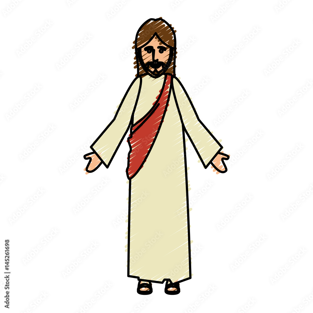 jesuschrist avatar character icon vector illustration design