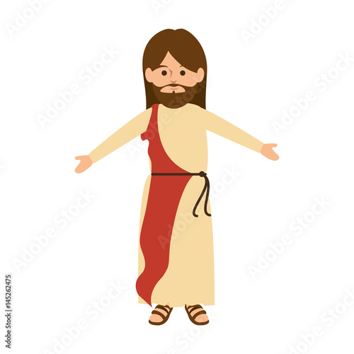 jesuschrist avatar character icon vector illustration design