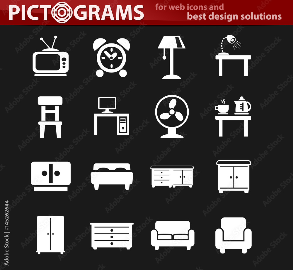 furniture icon set furniture icon set