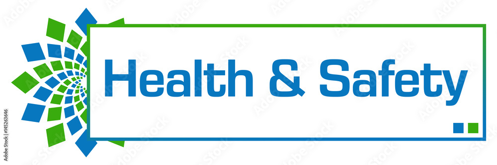 Health And Safety Green Blue Circular Bar Health And Safety Green Blue Circular Bar