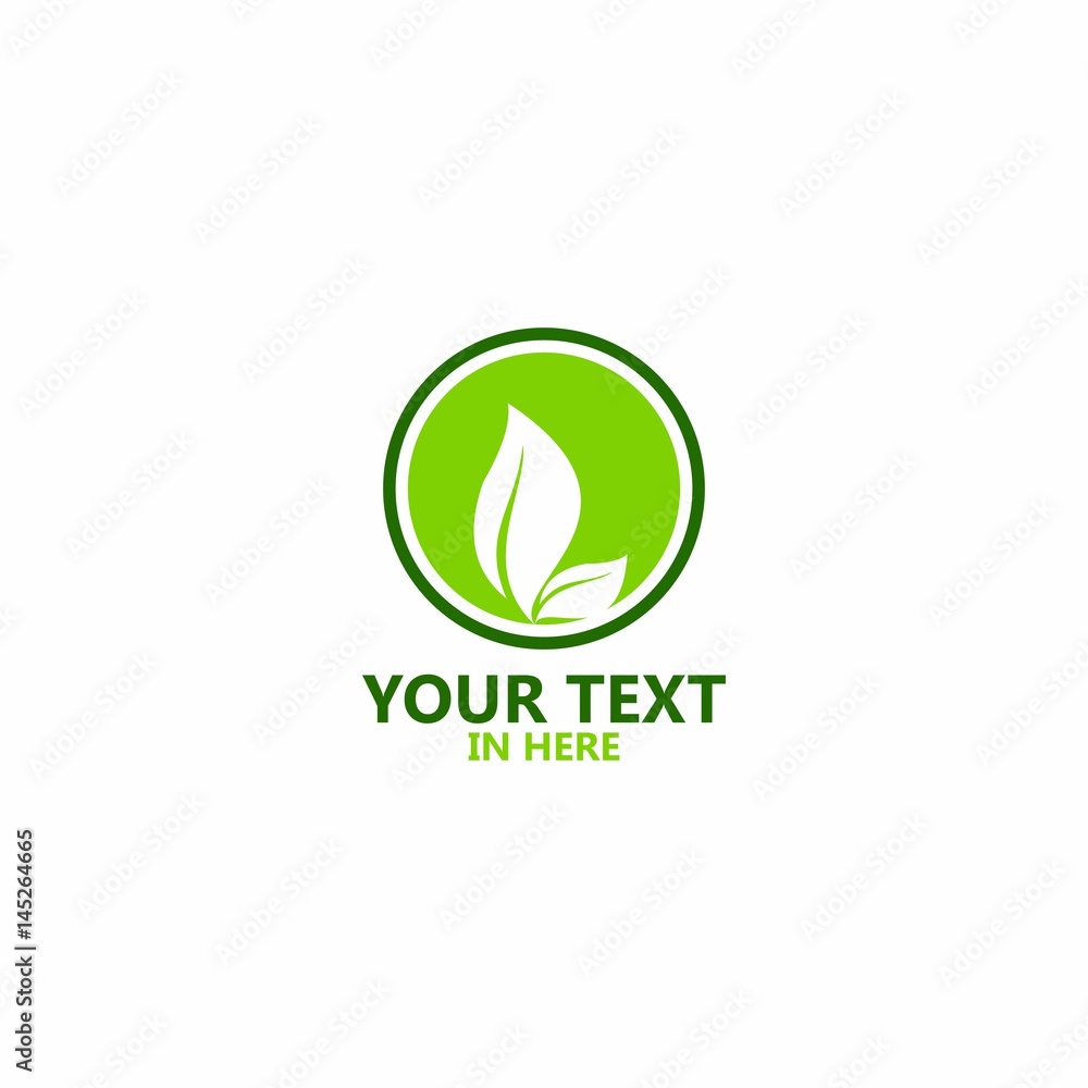 Fototapeta premium Nature Leaf Logo Template