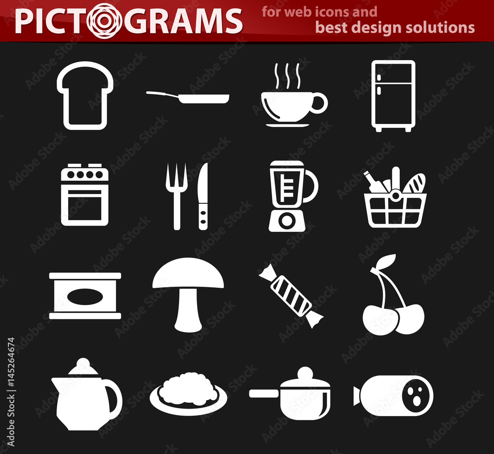 kitchen icon set kitchen icon set