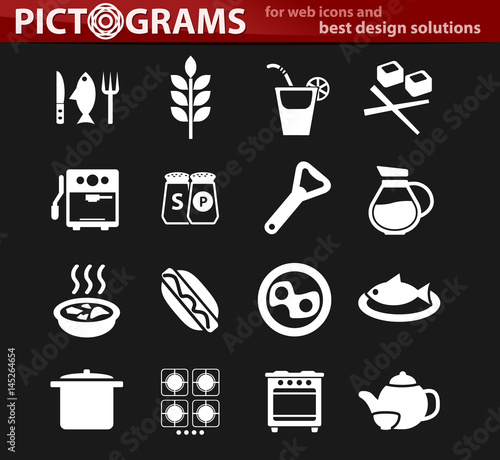 kitchen icon set