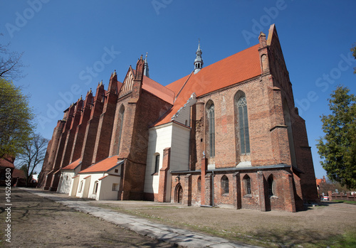 Gotycki kościół farny Wniebowzięcia NMP w Chełmnie, Polska 