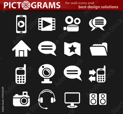 media icon set